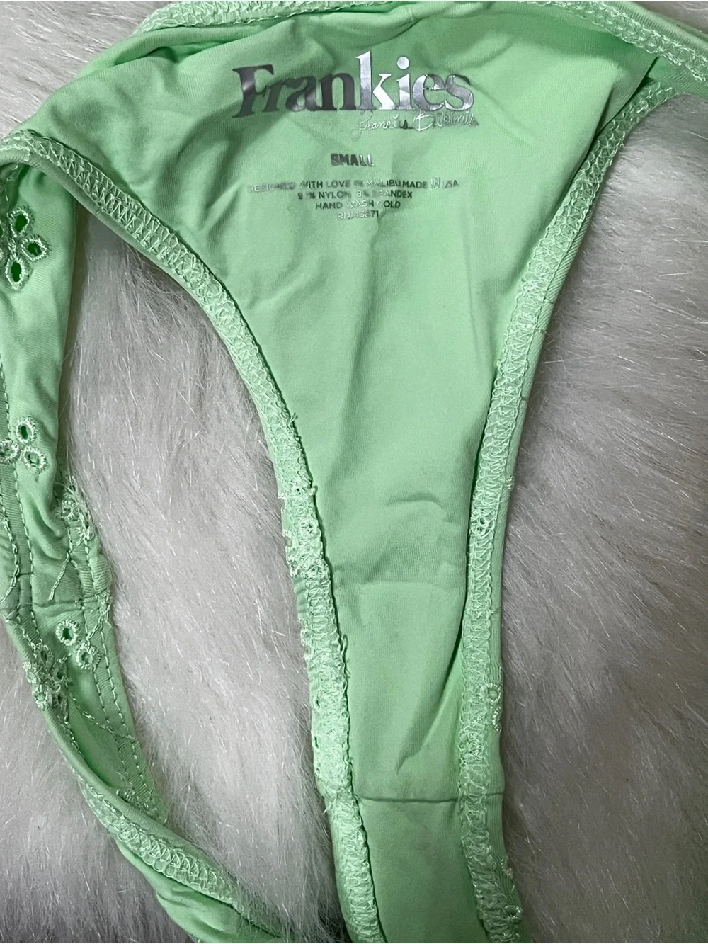 Frankies Bikinis Colby Top + Anna Bottom Set - Mint